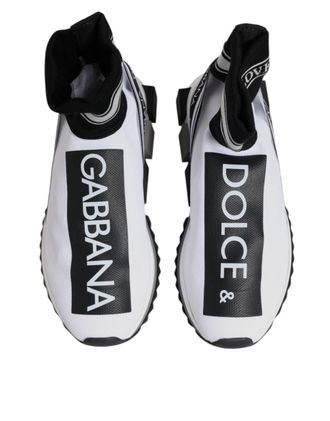 Dolce & Gabbana Womens Sorrento Sneaker Black Polyester Viscose Elastane