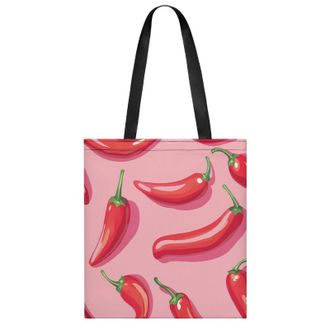 Generic Pepper Pattern Womens Tote Casual Shopping Bag Lightweight Shoulder Bags Hobos Handbag for Work Travel Daily 35x40cm