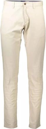 GANT Klassieke Beige Katoenen Jeans Broek - Heren - Chinos - Beige - W36 L34 - Katoen - Broeken