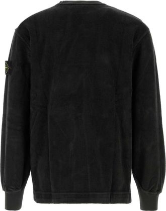 Stone Island Ribbed Cotton Sweater - Gray