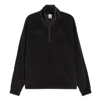 Puma (WMNS) PUMA x PERKS AND MINI Velour Top Black 622682-01