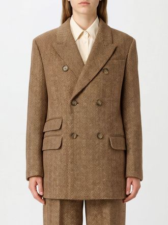 Ami Chevron Virgin Wool Double-Breasted Blazer