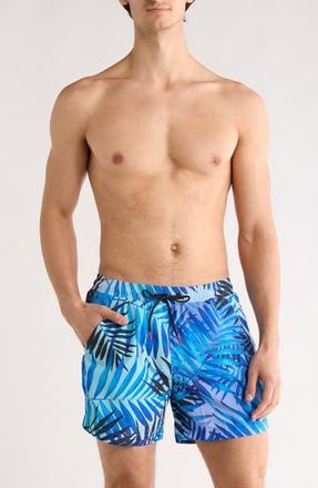 BOSS Calala Swim Trunks in Medium Blue at Nordstrom Rack, Size Xx-Large