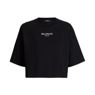 Balmain T-shirts and Polos - female - Balmain - T-Shirts - Black - M - Tops
