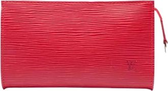 Louis Vuitton Pre-owned Epi Leather Pouch - Dames - Vintage Clutch - Rood - ONE Size - Leer - Vintage