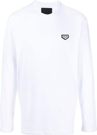 Philipp Plein logo-print T-shirt - men - Cotton - XXXXL - White