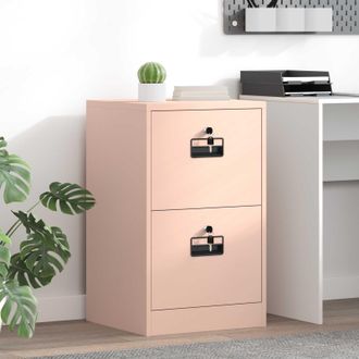 vidaXL Mueble Archivador Con Caj&oacute;n Geom&eacute;trico Rosa 45,5 X 42 X 74,5 Cm Vidaxl