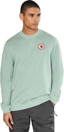 Fj&auml;llr&auml;ven 1960 Logo Badge Sweater Mens Sweater Misty Green : 2XL, Cotton