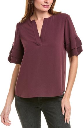 Frame Denim Tiered Ruffle Blouse