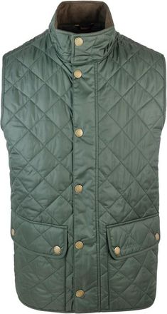 Barbour Green Quilted Mock Collar Jacket