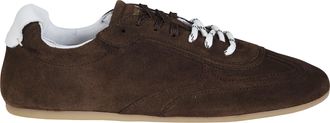 Alohas Chocolate Brown Suede Leather Sneakers