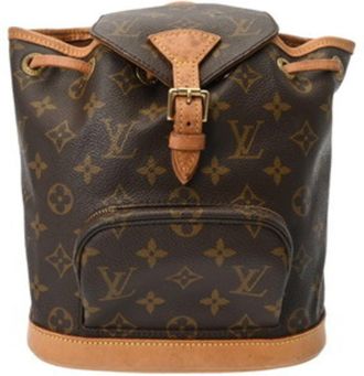 Louis Vuitton Brown Canvas Monogram Backpack (Pre-Owned)