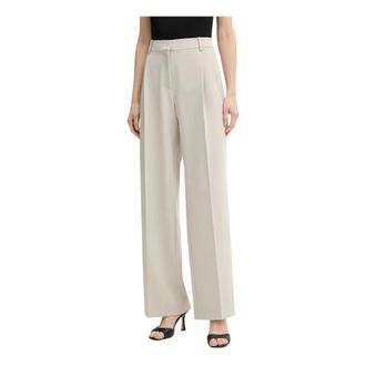 Pinko Pinko, Broeken, Dames, Beige, M, Polyester, Paula Broeken