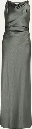 Vince Twist Satin Maxi Dress