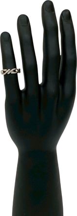 Herm&egrave;s Silver Silver 925 Band Ring (Pre-Owned)