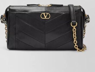 Valentino chevron quilted shoulder bag chain strap