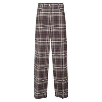 Alysi Pantalones Anchos - Trousers - Mujer - Marr&oacute;n - 2XS