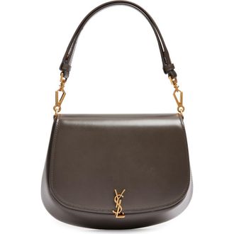 Saint Laurent Voltaire Box Leather Top Handle Bag in Urban Grey at Nordstrom
