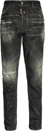 Dsquared2 Mens Cool Guy Slim Fit Jeans Black - Grey Cotton - Size 34 (Waist)