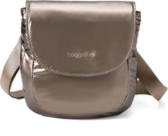 Baggallini Swift Flap Mini Crossbody in Copper Metallic at Nordstrom