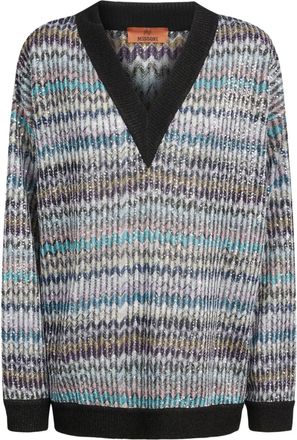 Missoni Multicolor V-neck Sweater