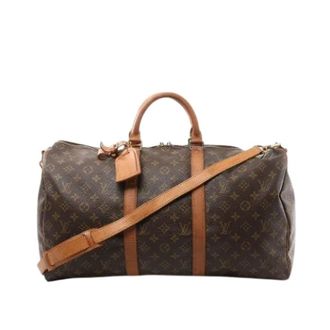 Louis Vuitton Pre-owned Weekend Bags, male, Brown, Size: ONE SIZE Pre-owned Keepall Bandouli&egrave;re 50
