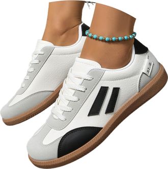 Generic Womens Fashion Cusual Sneakers Trail Running Minimalist Comforble Walking Shoes Casual Dad Streetwear for Flat Feet Plantar Fasciitis Spring Summer, H