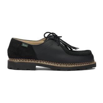 Paraboot Michael - Heren - Veterschoenen - Zwart - 41 EU - Leer - Schoenen