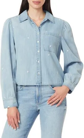 Kensie Puff Shoulder Denim Jacket in Lismore at Nordstrom Rack, Size X-Large