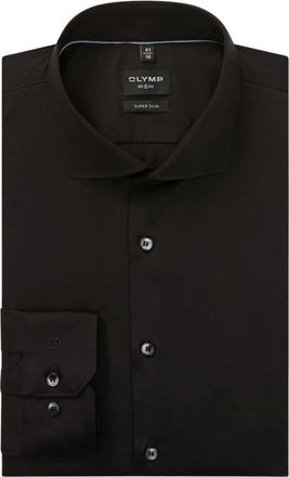 Olymp Olymp, Overhemden, Heren, Zwart, L, Katoen, No. Six Super Slim Shirt