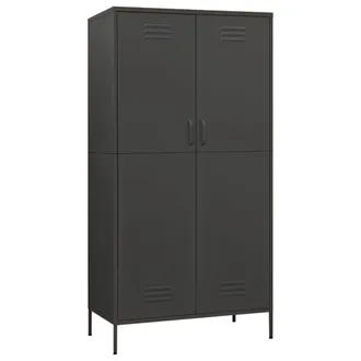 vidaXL Armadio Antracite 90x50x180 Cm In Acciaio - Vidaxl