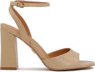 Kazar Klassieke beige sandalen op een paal - Dames - Sandalen met hakken - Beige - 35 EU - Leer - Schoenen