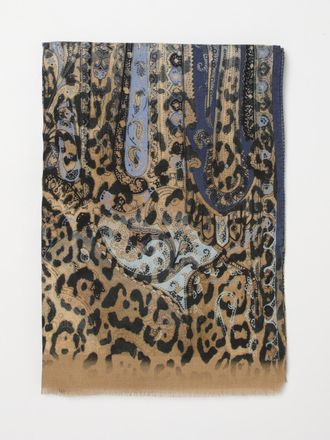Etro Sciarpa in cotone paisley animalier Etro