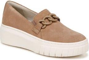 Naturalizer Daphne Slip-On Platform Sneaker in Camel Brown Suede at Nordstrom Rack, Size 7.5
