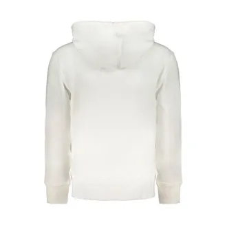 Calvin Klein Cotton-Blend Logo Sweatshirt - White