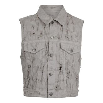 Haikure Vests, female, Gray, Size: S Ryder Denim Vest