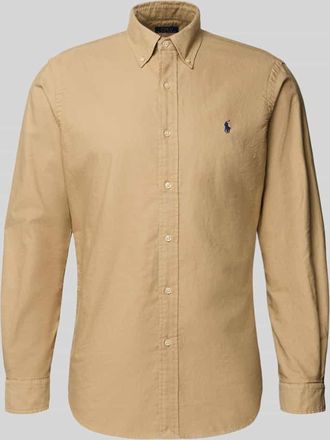 Polo Ralph Lauren Freizeithemd mit Knopfleiste in Beige, Größe XXL