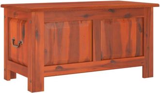 vidaXL Storage Chest with Lid Brown Solid Wood Acacia vidaXL