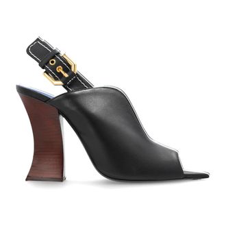 Lanvin High Heel Sandals, female, Black, Size: 10 US Buckle-strap Sandals