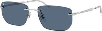 Ray-Ban Stijlvolle zonnebril Rb 3768 003/80 - unisex - Zonnebrillen - Grijs - 56 MM - Accessoires