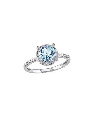 Rina Limor 10K 1.63 ct. tw. Diamond & Sky Blue Topaz Ring