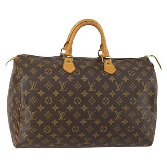 Louis Vuitton Speedy Bandouliere Bag Monogram Canvas Brown Canvas Handbag (Pre-Owned)