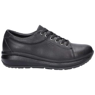 Joya Athena Leather Womens Lace Up Shoes - Black - Size:UK 5.5