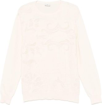 Etro patterned-jacquard sweater - Neutrals