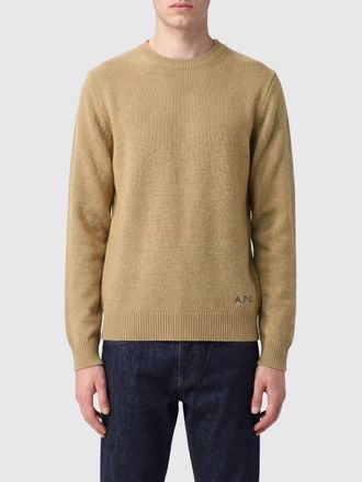A.P.C. A. P.C. Maglia girocollo in pura lana con logo ricamato