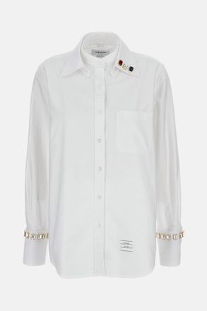 Thom Browne White Cotton Shirt