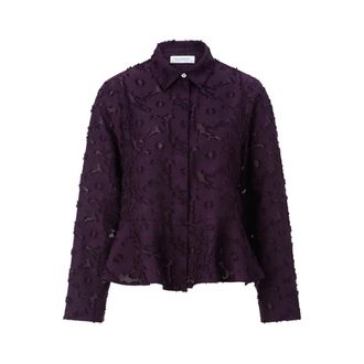 Rich & Royal Camicetta Strutturata - - Blouses & Shirts - Donna - Viola - 2XL