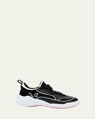 Christian Louboutin Mara Mixed Leather Runner Sneakers