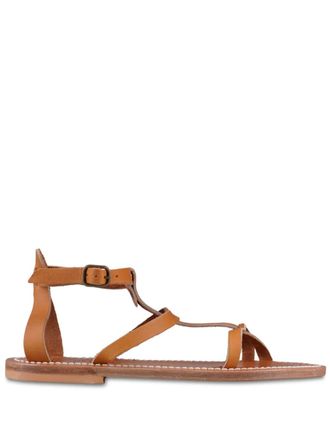 K.Jacques ankle-buckle leather sandals - Brown
