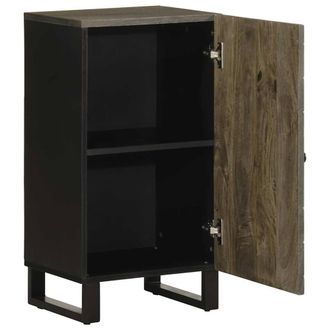 Berkfield Home Sideboard Black 40x33x75 cm Solid Wood Mango | Size: 40 x 33 x 75 cm